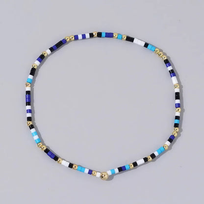 Simple Style Classic Style Round Glass Seed Bead Wholesale Bracelets