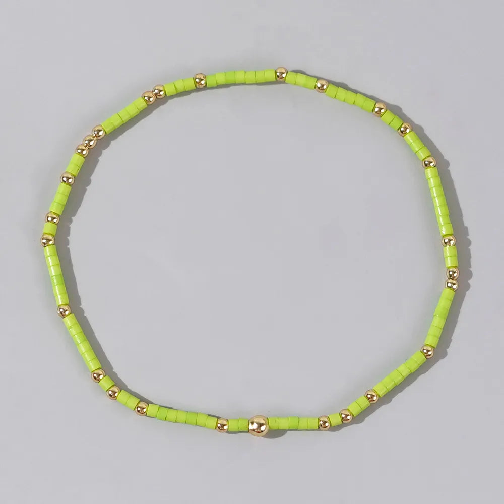 Simple Style Classic Style Round Glass Seed Bead Wholesale Bracelets