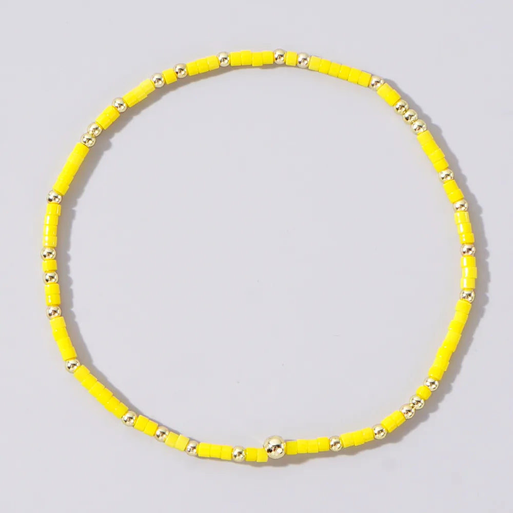 Simple Style Classic Style Round Glass Seed Bead Wholesale Bracelets