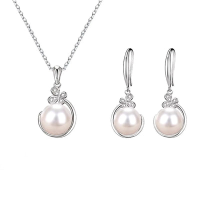 Simple Style Classic Style Round Imitation Pearl Alloy Inlay Pearl Women'S Jewelry Set