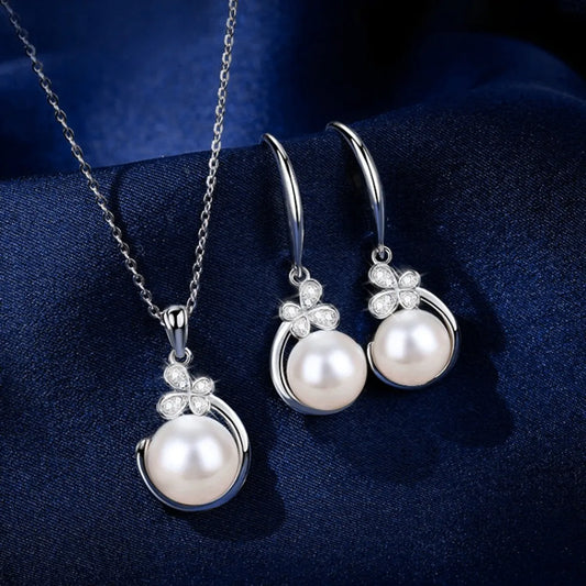 Simple Style Classic Style Round Imitation Pearl Alloy Inlay Pearl Women'S Jewelry Set