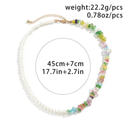 Simple Style Classic Style Round Imitation Pearl Beaded Unisex Necklace