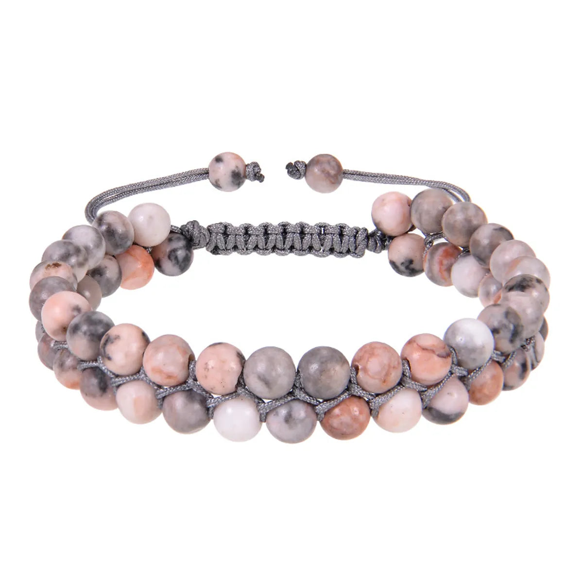 Simple Style Classic Style Round Natural Stone Beaded Handmade Bracelets