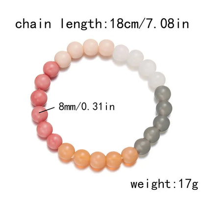 Simple Style Classic Style Round Obsidian Wholesale Bracelets