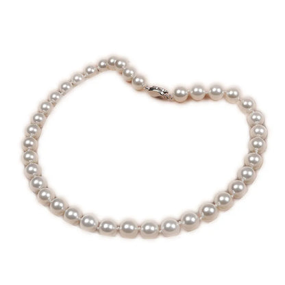 Simple Style Classic Style Round Shell Pearls Beaded Women'S Necklace