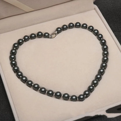 Simple Style Classic Style Round Shell Pearls Beaded Women'S Necklace