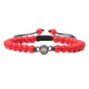 Simple Style Classic Style Round Stone Beaded Men'S Bracelets