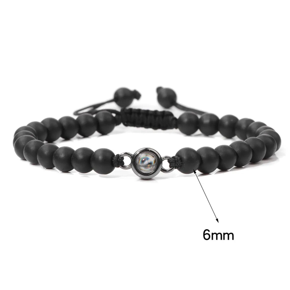 Simple Style Classic Style Round Stone Beaded Men'S Bracelets