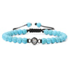 Simple Style Classic Style Round Stone Beaded Men'S Bracelets