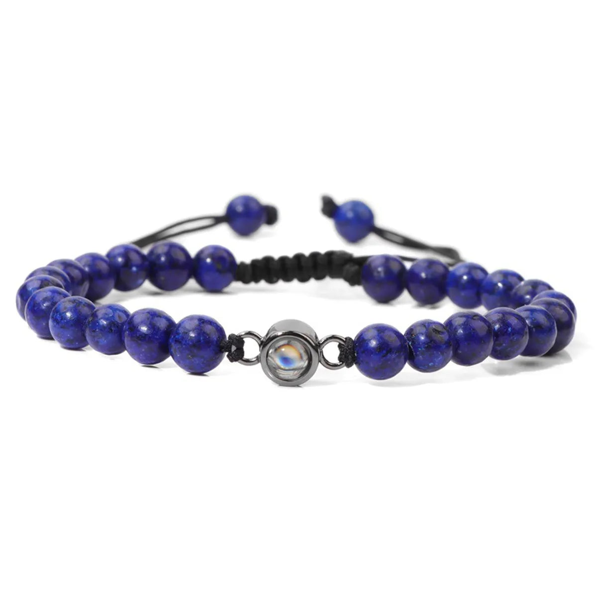 Simple Style Classic Style Round Stone Beaded Men'S Bracelets