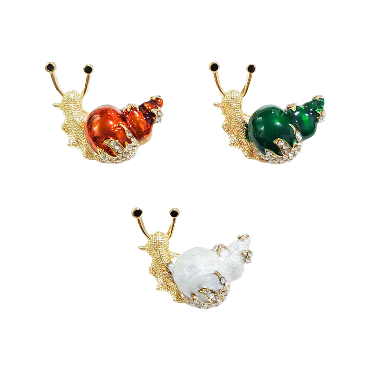 Simple Style Classic Style Snails Alloy Enamel Women'S Brooches