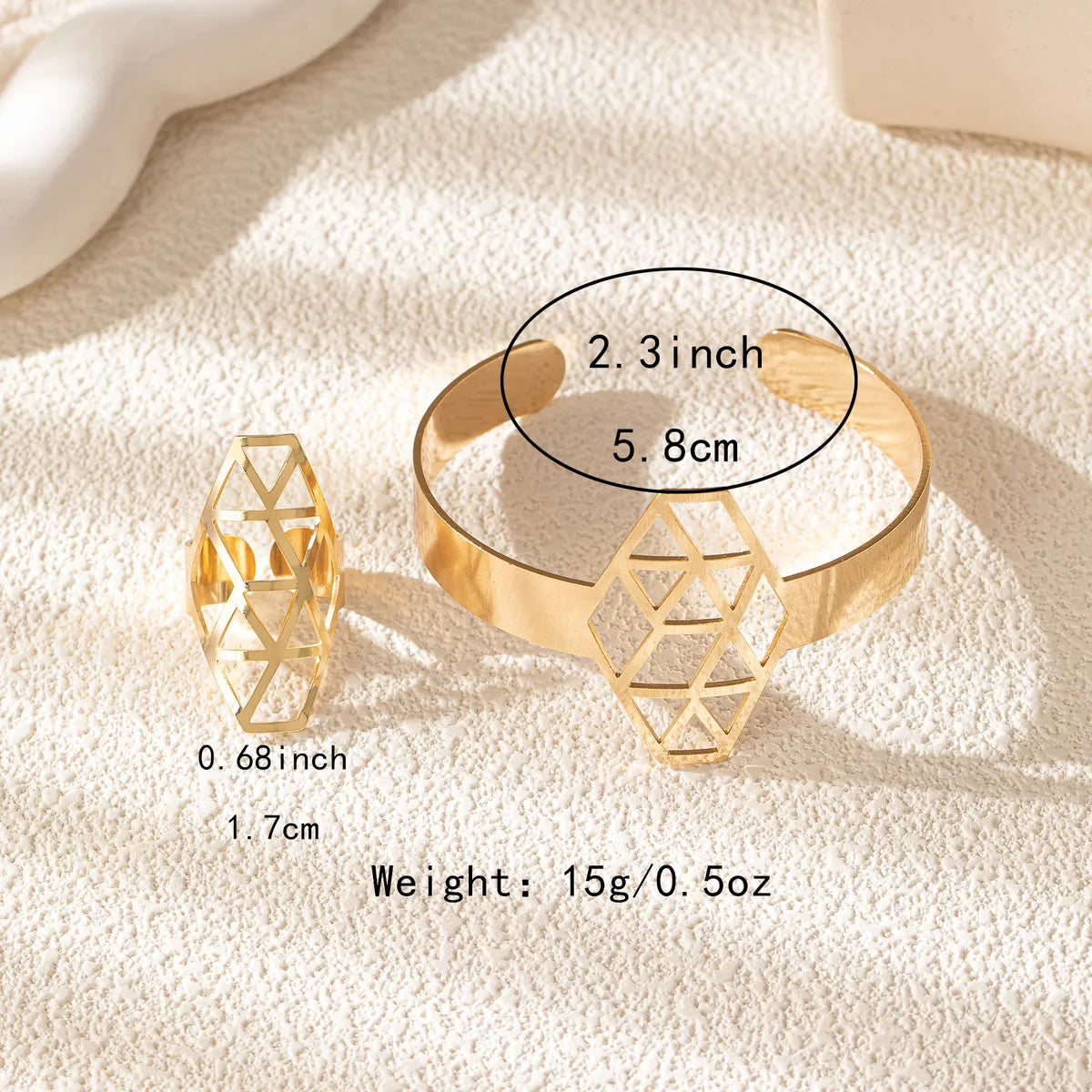 Simple Style Classic Style Solid Color 14K Gold Plated Alloy Wholesale Rings Bracelets