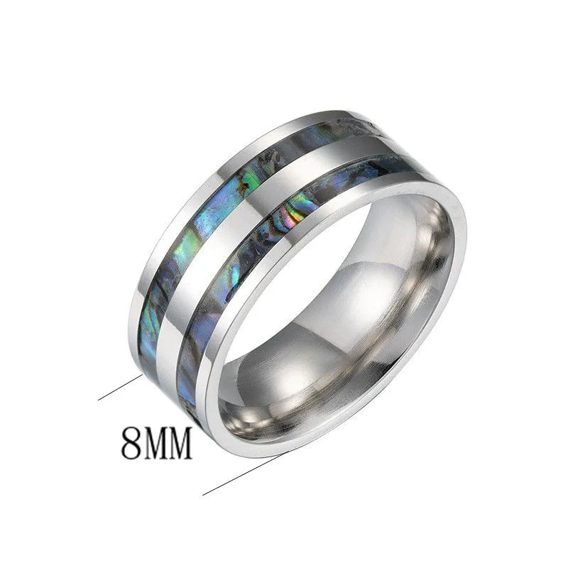 Simple Style Classic Style Solid Color 201 Stainless Steel Shell Men'S Rings