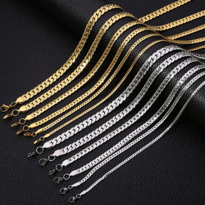 Simple Style Classic Style Solid Color 304 Stainless Steel Plating Gold Plated Unisex Necklace