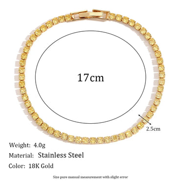 Simple Style Classic Style Solid Color 304 Stainless Steel Rhinestones Bracelets In Bulk