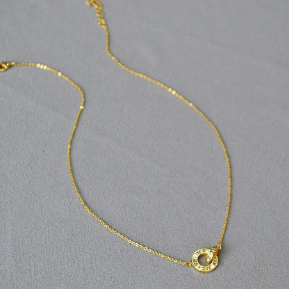 Simple Style Classic Style Solid Color Alloy Brass Wholesale Pendant Necklace