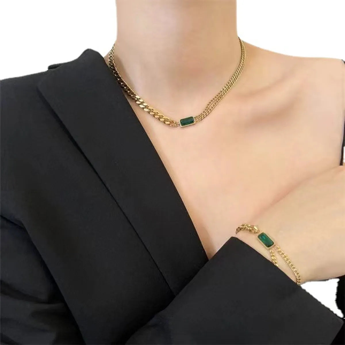 Simple Style Classic Style Solid Color Alloy Inlay Zircon Women's Jewelry Set