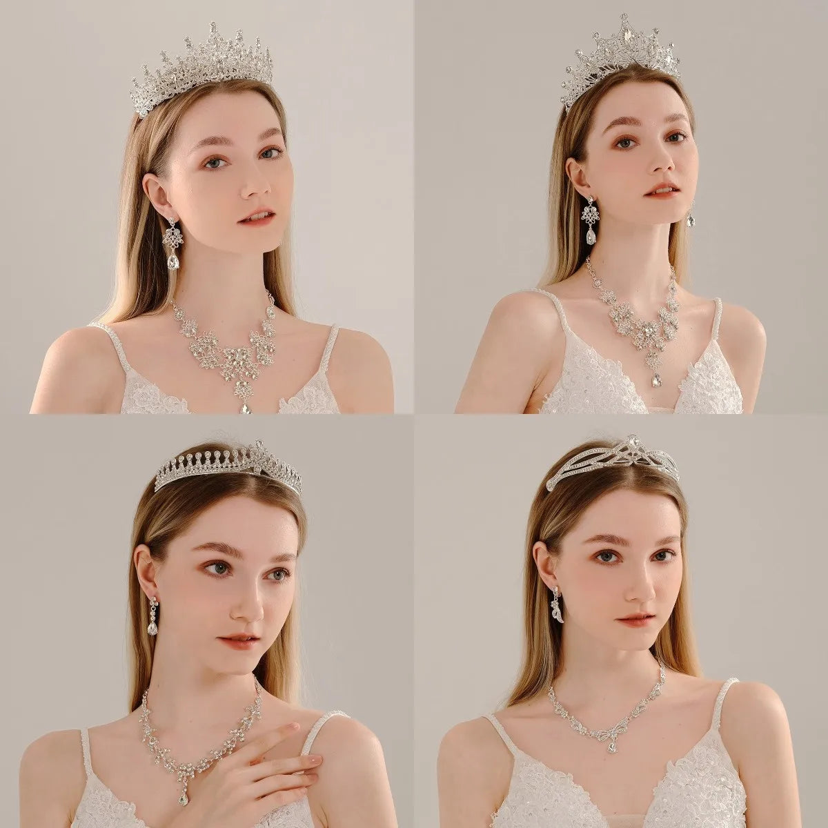 Simple Style Classic Style Solid Color Alloy Rhinestone Inlay Rhinestones Pearl Women'S Jewelry Set