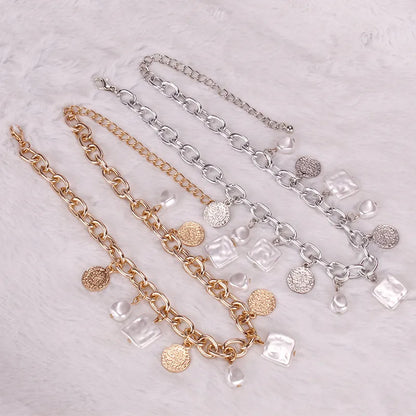 Simple Style Classic Style Solid Color Alloy Wholesale Necklace