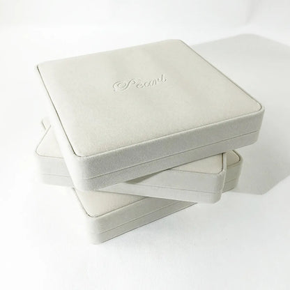 Simple Style Classic Style Solid Color Cloth Jewelry Boxes