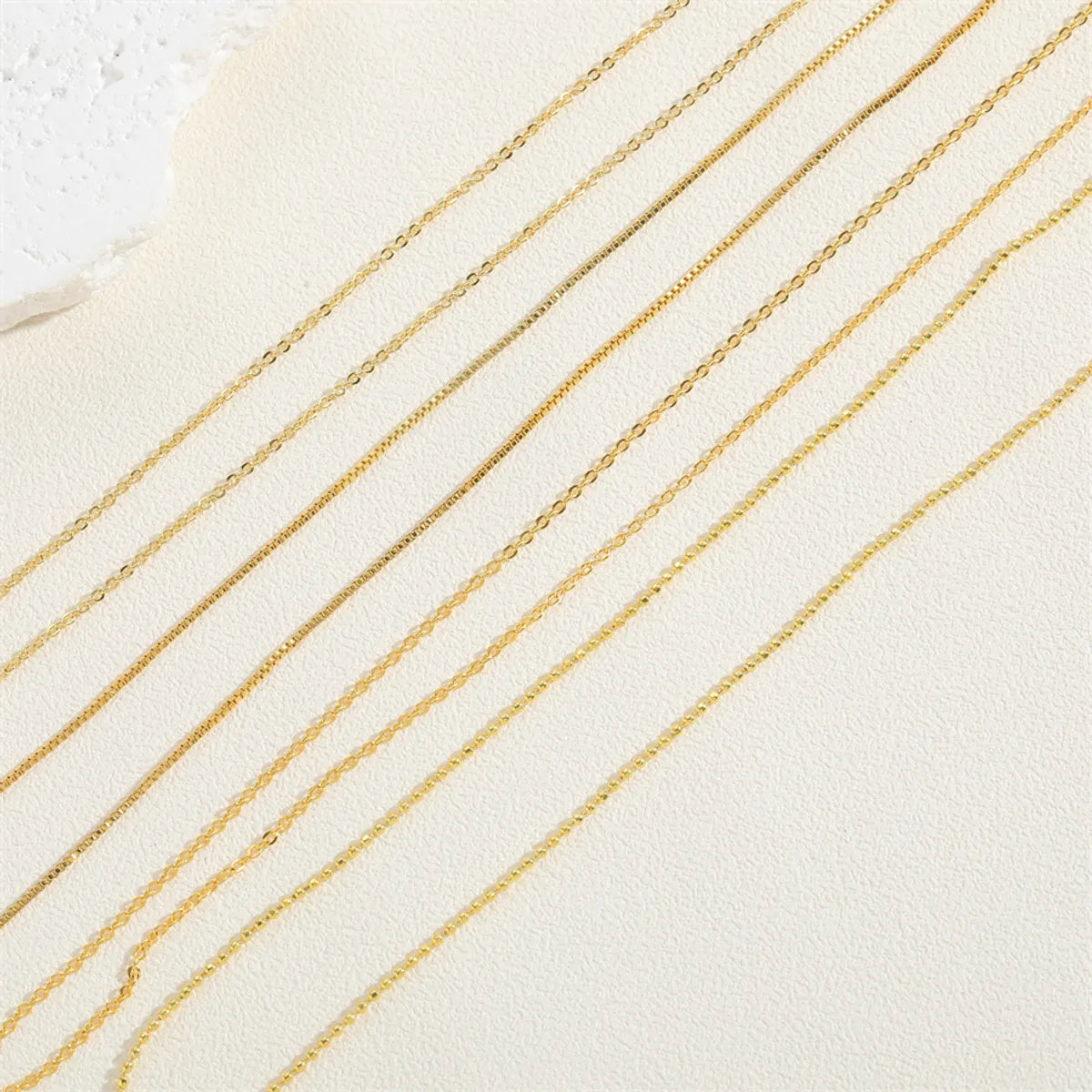 Simple Style Classic Style Solid Color Copper 18k Gold Plated 24k Gold Plated White Gold Plated Necklace In Bulk