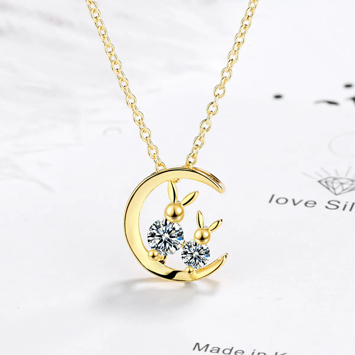 Simple Style Classic Style Solid Color Copper Inlay Zircon Pendant Necklace