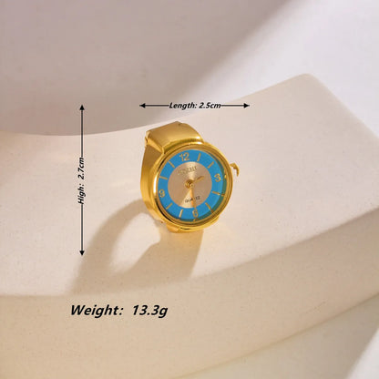 Simple Style Classic Style Solid Color Alloy Women'S Rings