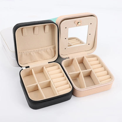 Simple Style Classic Style Solid Color Flannel Jewelry Boxes