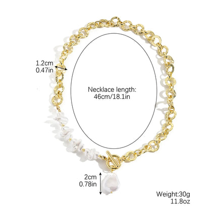 Simple Style Classic Style Solid Color Imitation Pearl Alloy Wholesale Necklace