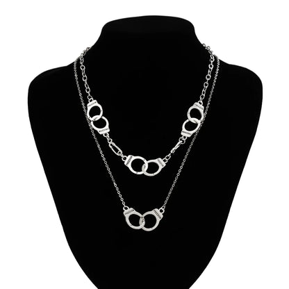 Simple Style Classic Style Solid Color Iron Chain Men'S Layered Necklaces