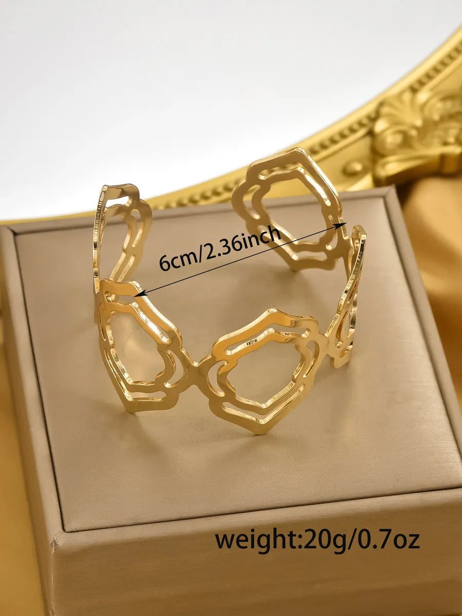 Simple Style Classic Style Solid Color Iron Wholesale Bangle