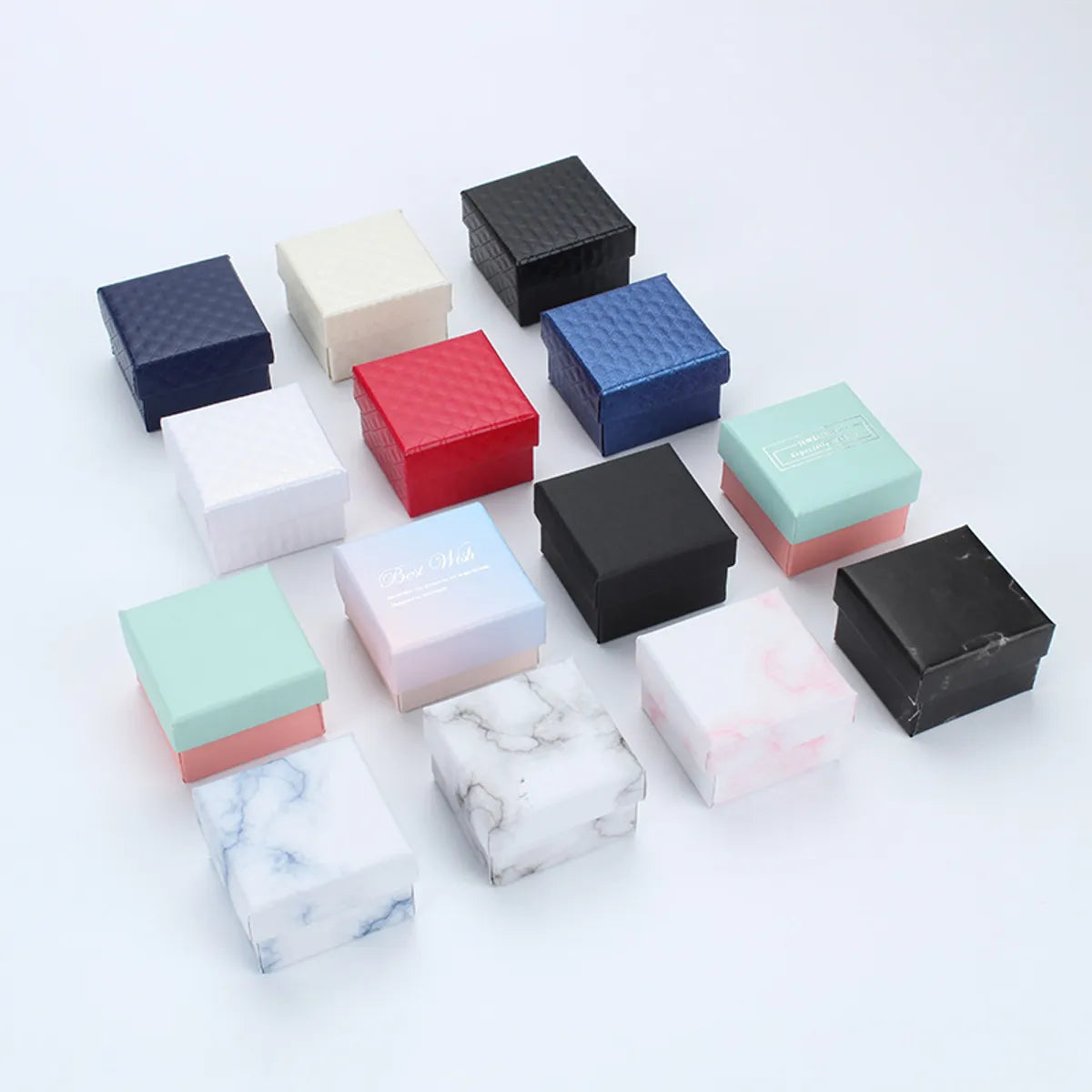 Simple Style Classic Style Solid Color Jewelry Boxes