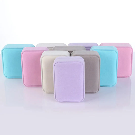 Simple Style Classic Style Solid Color Plastic Jewelry Boxes