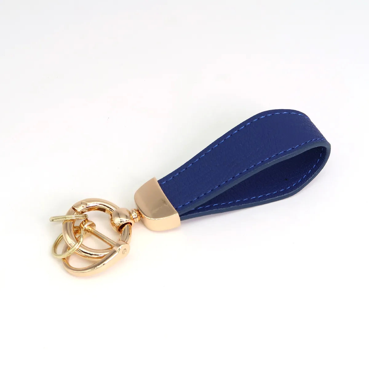 Simple Style Classic Style Solid Color Pu Leather Alloy Unisex Bag Pendant Keychain