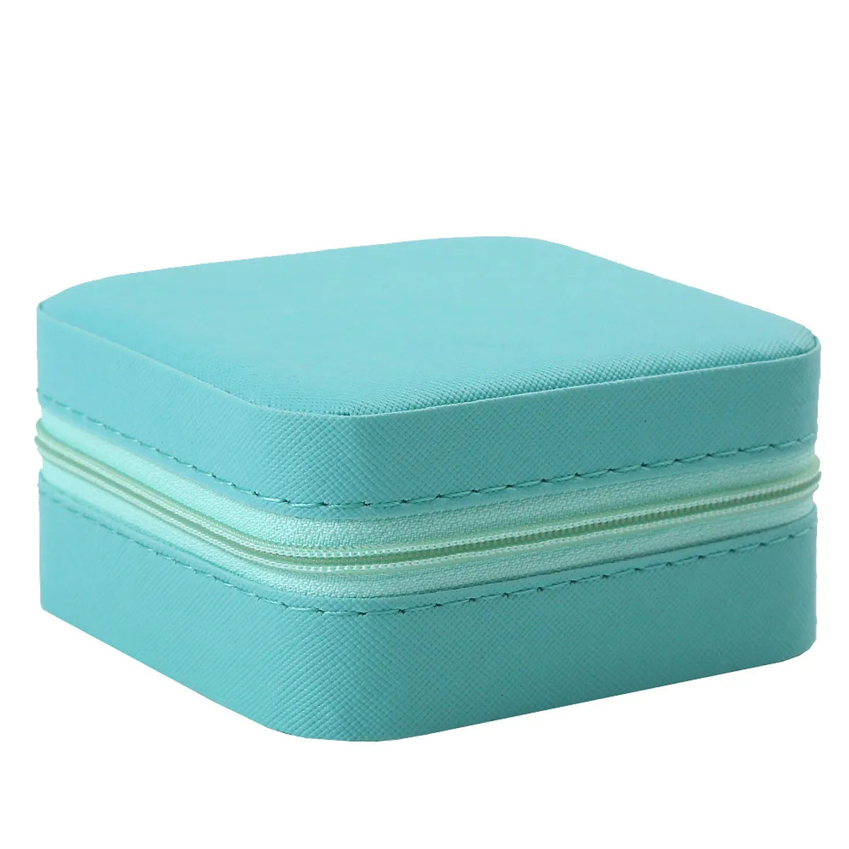 Simple Style Classic Style Solid Color Pu Leather Jewelry Boxes