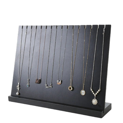 Simple Style Classic Style Solid Color Solid Wood Jewelry Rack