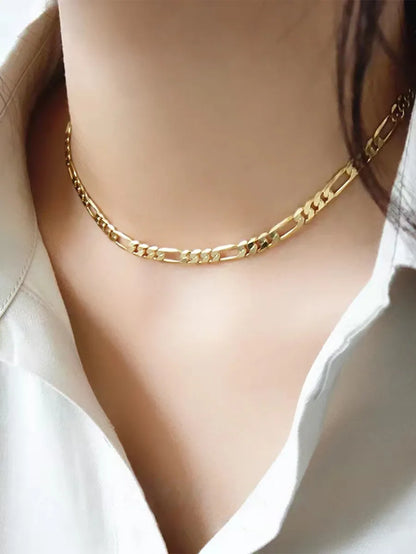 Simple Style Classic Style Solid Color Stainless Steel Necklace