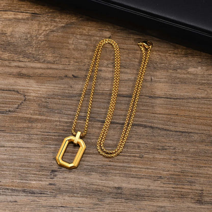 304 Stainless Steel Simple Style Classic Style Three-Dimensional Solid Color Pendant Necklace