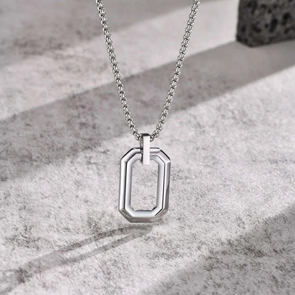 304 Stainless Steel Simple Style Classic Style Three-Dimensional Solid Color Pendant Necklace