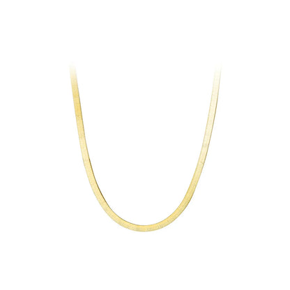 Simple Style Classic Style Solid Color Sterling Silver Necklace