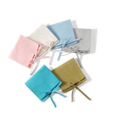 Simple Style Classic Style Solid Color Superfine Fiber Jewelry Packaging Bags