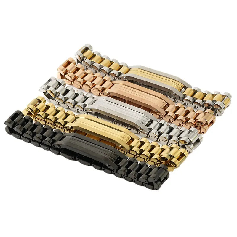 Simple Style Classic Style Solid Color Titanium Steel Plating Gold Plated Men'S Bracelets