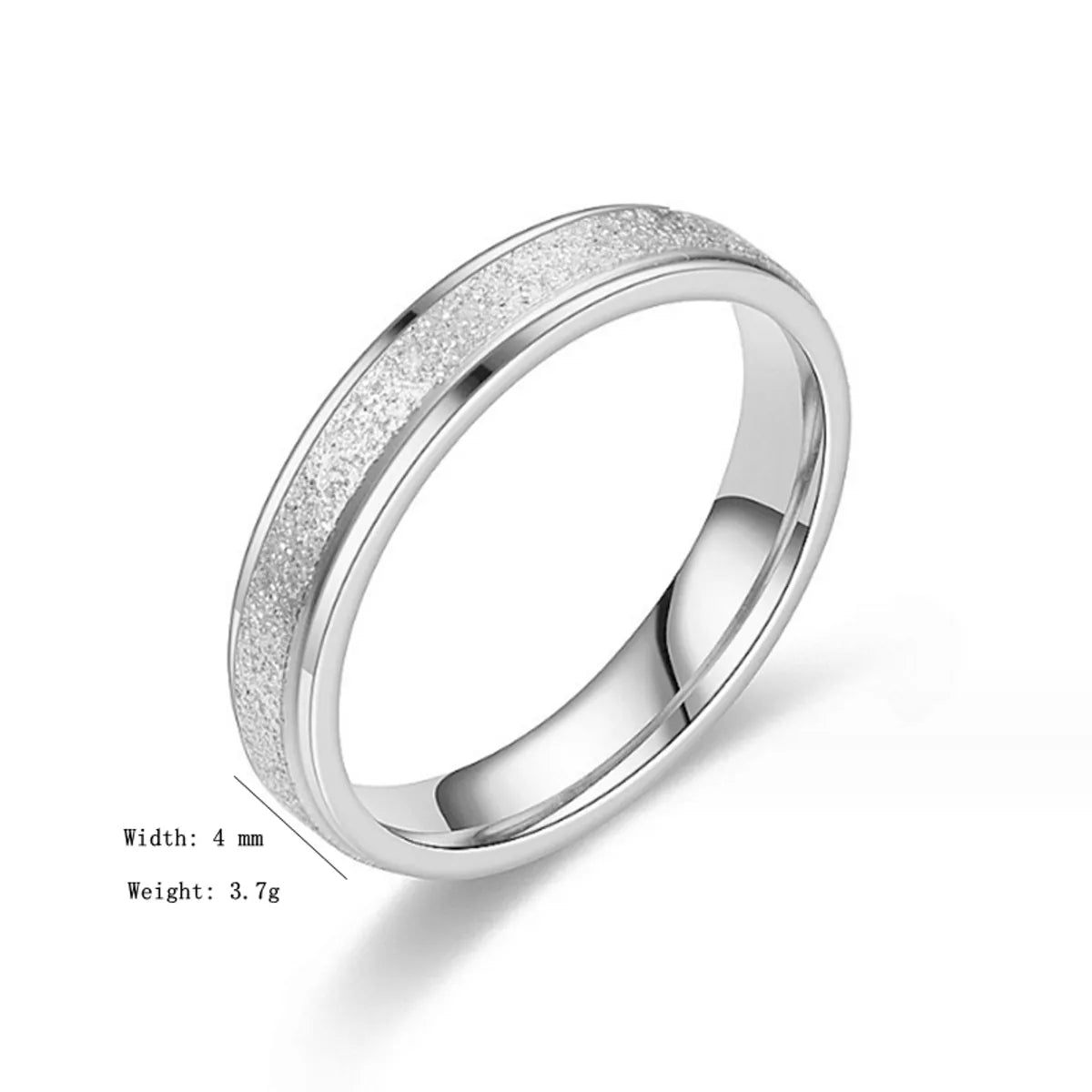 Simple Style Classic Style Solid Color Titanium Steel Plating Gold Plated Rings