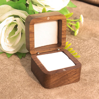 Simple Style Classic Style Solid Color Wood Jewelry Boxes