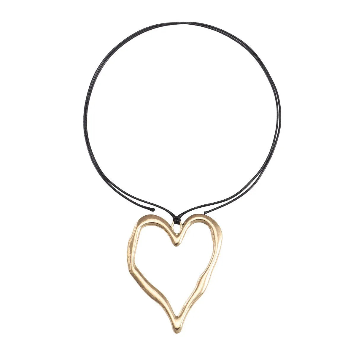 Simple Style Classic Style Star Heart Shape Alloy Polyester Wholesale Pendant Necklace