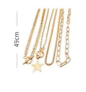 Simple Style Classic Style Star Iron Wholesale Pendant Necklace