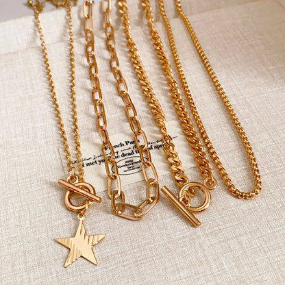 Simple Style Classic Style Star Iron Wholesale Pendant Necklace