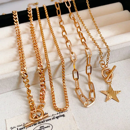 Simple Style Classic Style Star Iron Wholesale Pendant Necklace