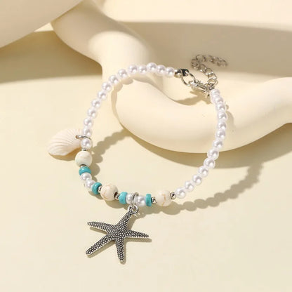 Simple Style Classic Style Starfish Shell Alloy Wholesale Bracelets