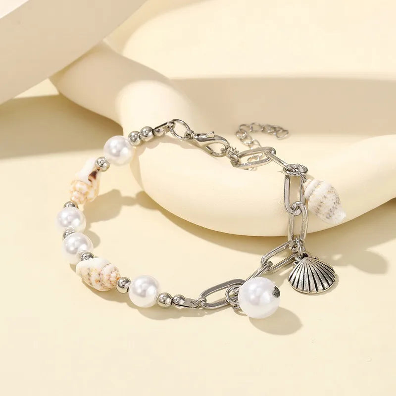 Simple Style Classic Style Starfish Shell Alloy Wholesale Bracelets